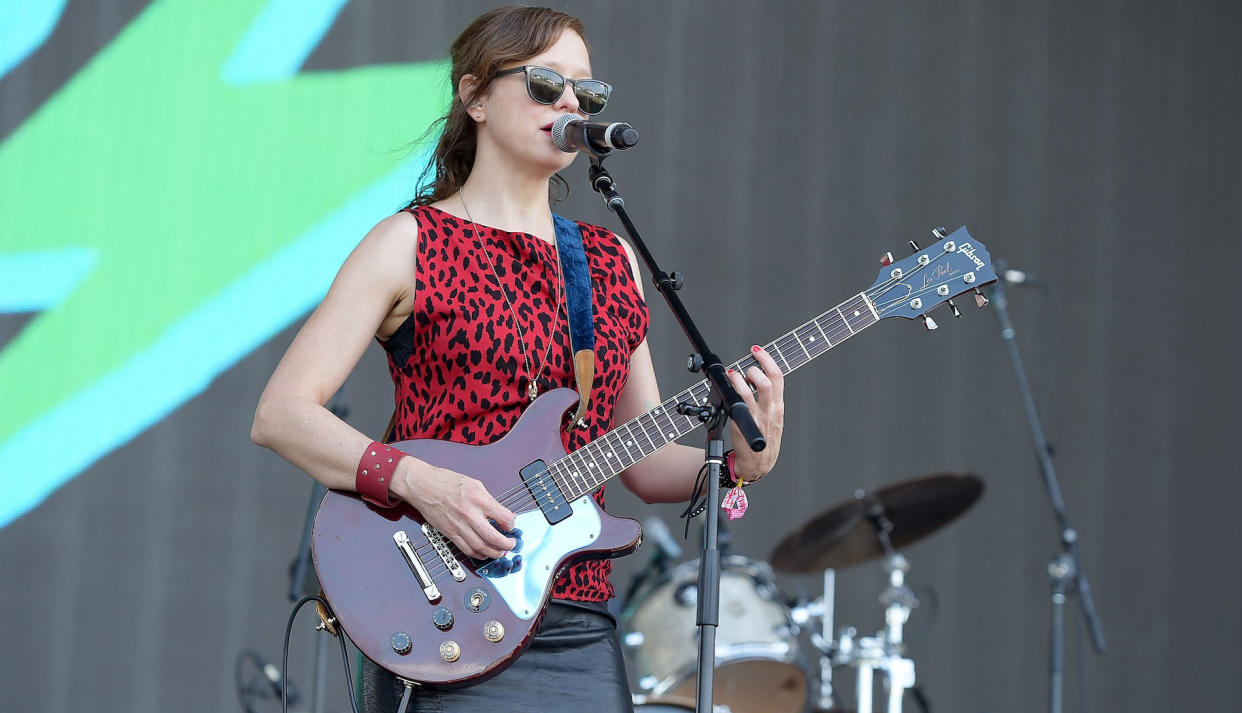  Mary Timony performs at the 2016 Panorama Festival in New York City on July 23, 2016. 