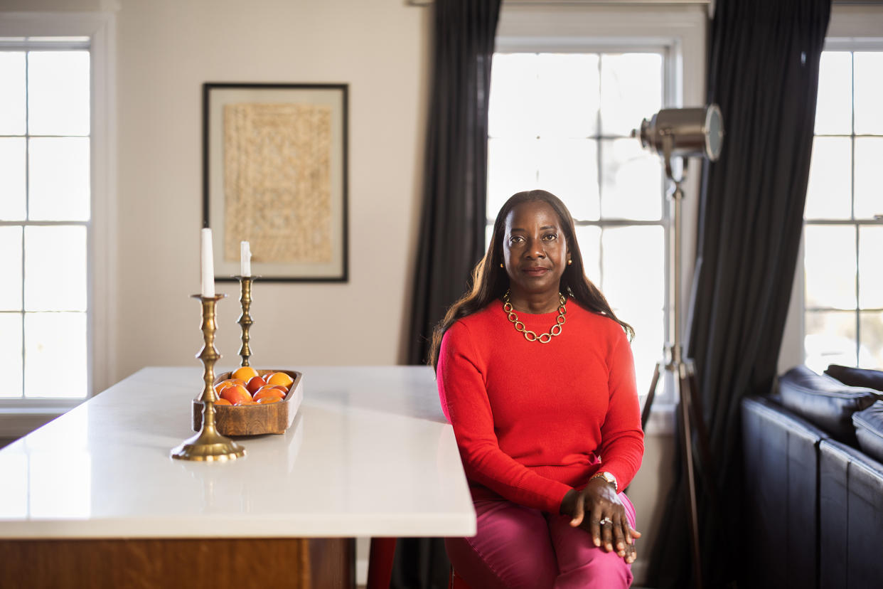 Sandra Lindsay at her home in Long Island, N.Y., on Dec. 10, 2022. (Roshni Khatri)