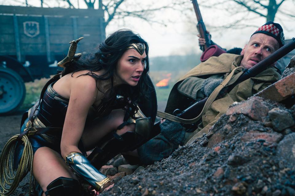 Diana Prince (Gal Gadot) takes to the World War I front in "Wonder Woman."