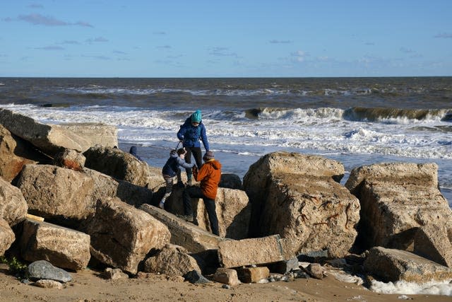 Coastal erosion in Hemsby, Norfolk