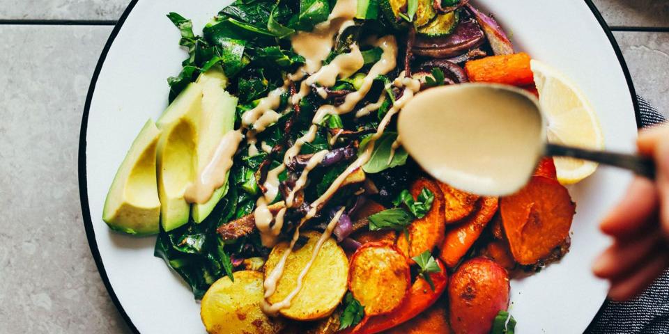 Roasted Rainbow Vegetable Bowl