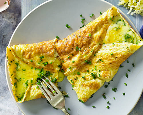 This classic folded omelette is packed full of protein. Pure brain food!