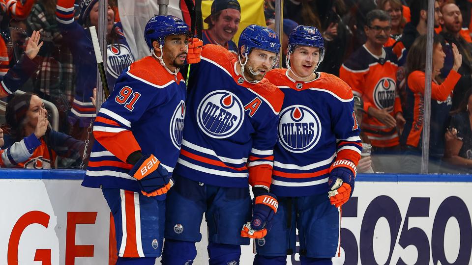 The Oilers got a much-needed win in the first game of Kris Knoblauch's tenure. (Lawrence Scott/Getty Images)