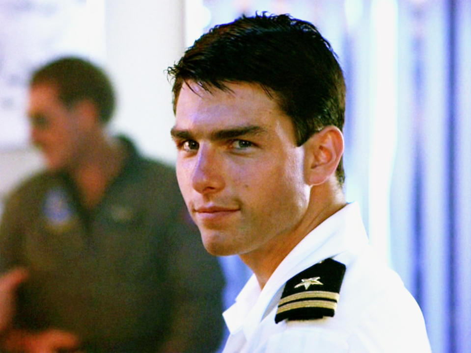 LOS ANGELES - MAY 16: The movie "Top Gun", directed by Tony Scott. Seen here, Tom Cruise as Lt. Pete "Maverick" Mitchell. Initial theatrical release May 16, 1986. Screen capture. Paramount Pictures. (Photo by CBS via Getty Images)