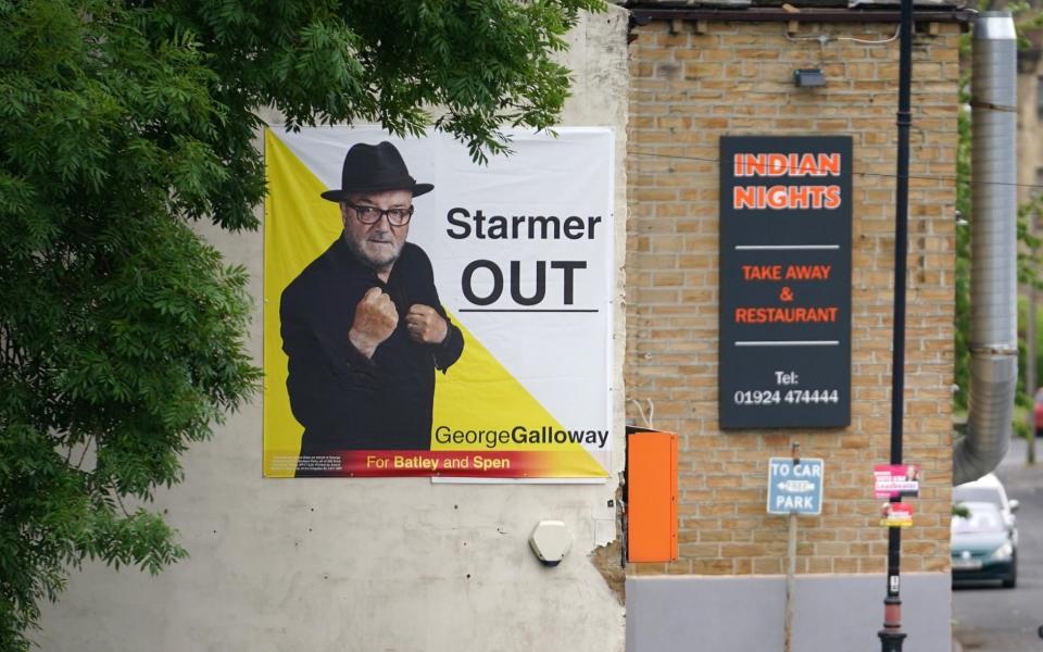 A poster for George Galloway in Batley and Spen - Christopher Furlong/Getty Images Europe
