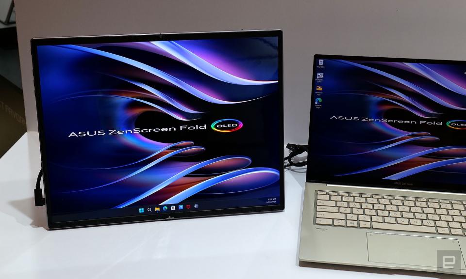 <p>At CES, ASUS announced the ZenScreen Fold, which the company's claims is the world’s first foldable OLED portable monitor. Unfortunately, at $2,000, it's rather expensive.</p>
