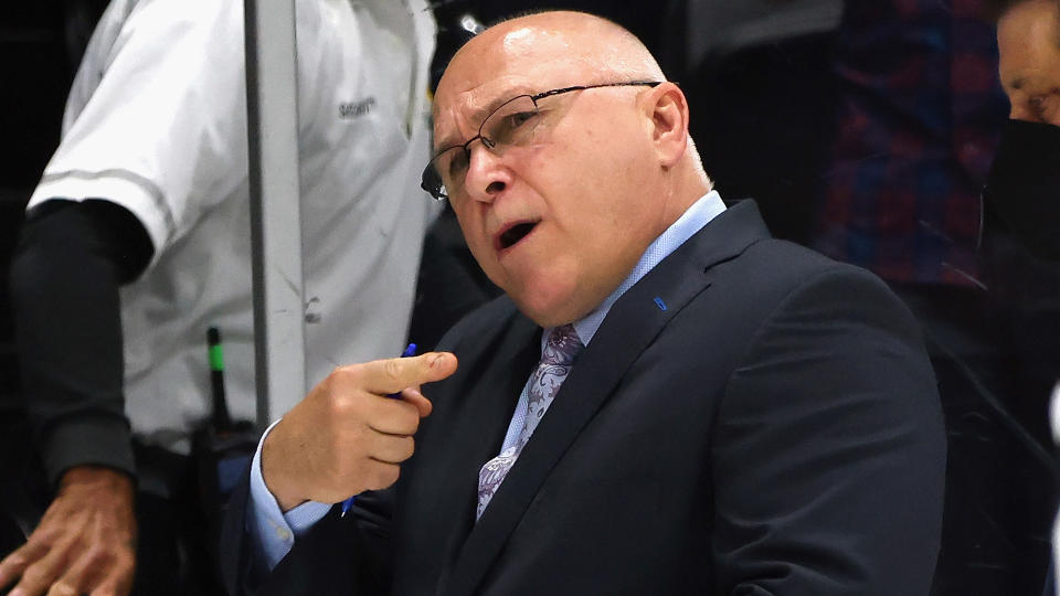 Barry Trotz hasn't closed the door on returning to the NHL. (Photo by Bruce Bennett/Getty Images)