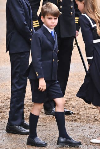 <p>James Veysey/Shutterstock</p> Prince Louis attends Trooping the Colour on June 15, 2024