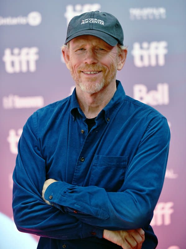Ron Howard attends the Toronto International Film Festival photocall for "Once Were Brothers" at TIFF Bell Lightbox in Toronto on September 5, 2019. The filmmaker turns 70 on March 1. File Photo by Chris Chew/UPI