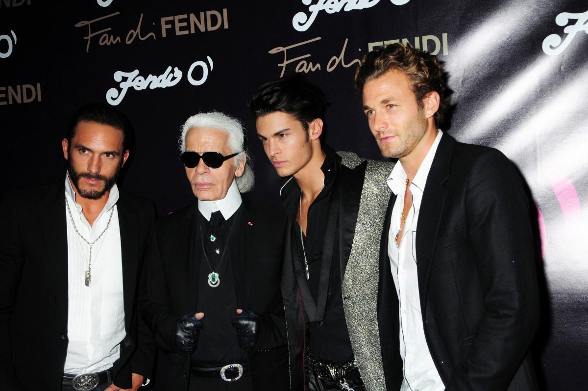 Lady Gaga & Stylist Brandon Maxwell Pose for Karl Lagerfeld for