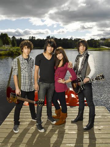 Photo © Disney Enterprises, Inc. All rights reserved. The Jonas Brothers and Demi Lovato in 2008's 'Camp Rock'