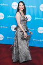 <p>Longtime UNICEF ambassador Lucy Liu looks radiant as she arrives at the organization's 75th anniversary event in L.A. on Nov. 30. </p>