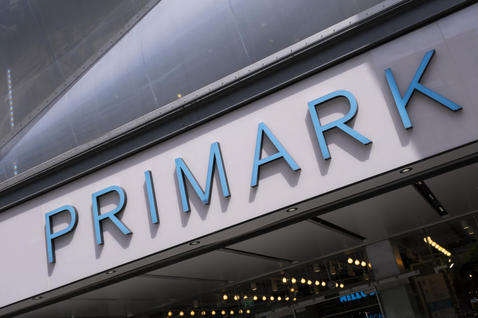 Sign for the clothes and clothing brand Primark on 30th May 2022 in Birmingham, United Kingdom. (photo by Mike Kemp/In Pictures via Getty Images)