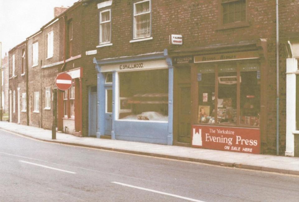 York Press: Shops on Nunnery Lane 1981 - photo by Shenagh Linton