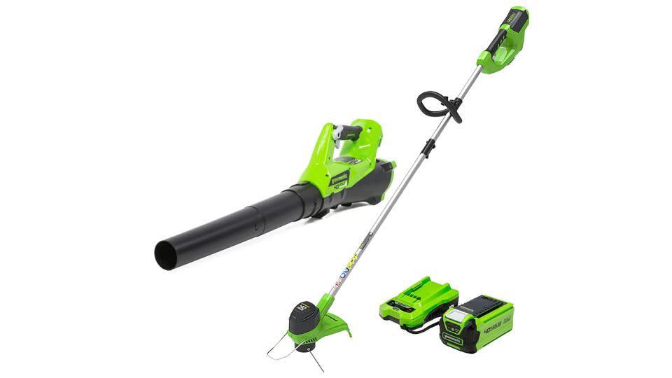 Greenworks 40V Cordless String Trimmer and Leaf Blower Combo Kit - Amazon