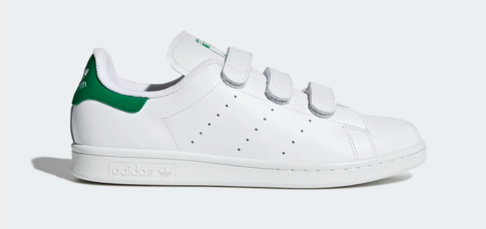 Adidas Women’s Stan Smith Shoes in Cloud White and Green