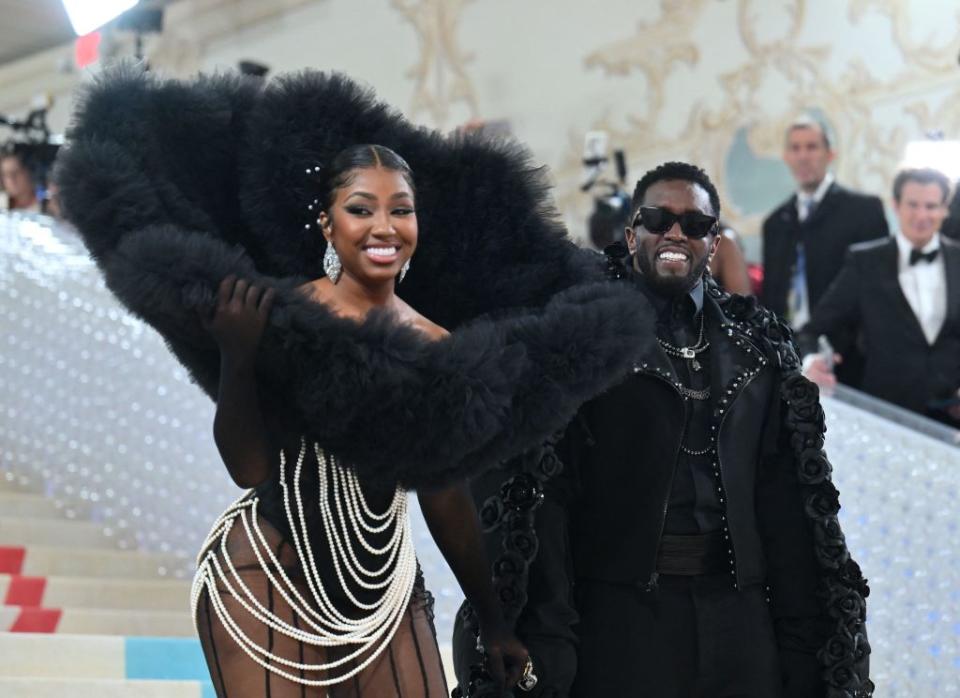 Yung Miami accompanied Combs to the 2023 Met Gala. AFP via Getty Images