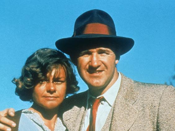 Estelle Parsons and Gene Hackman in 1967 crime film ‘Bonnie and Clyde’ (Sky)