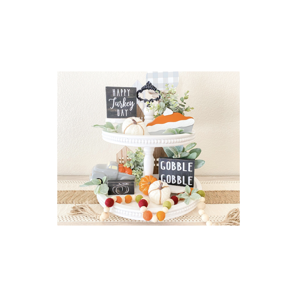 Happy Turkey Day Tiered Tray