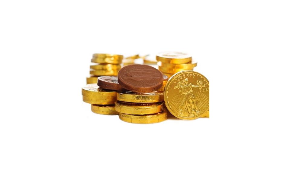 Li-Lac Chocolates Gold Coins