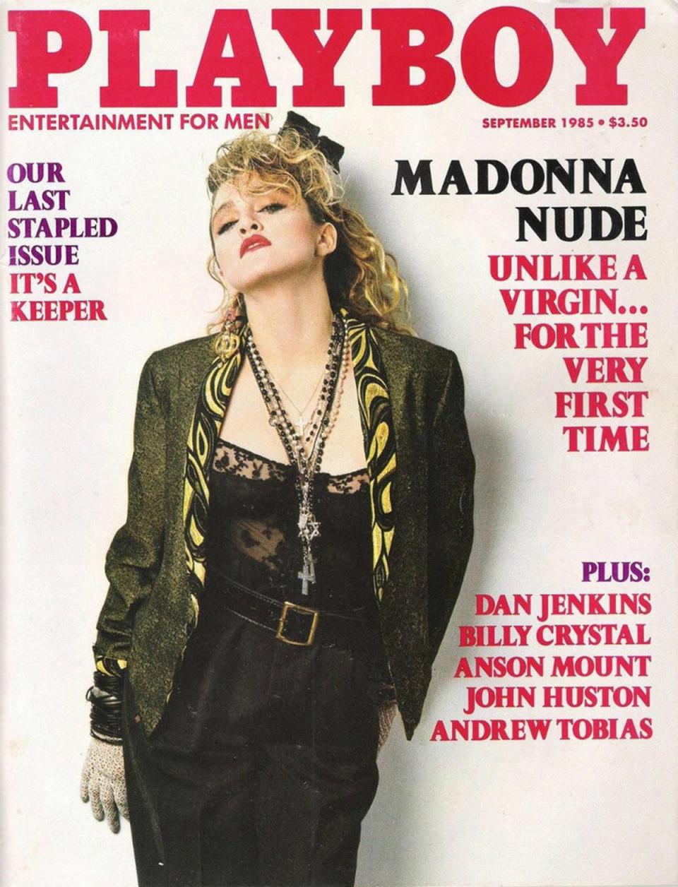 1985: Madonna on the cover of Playboy Magazine (Playboy)