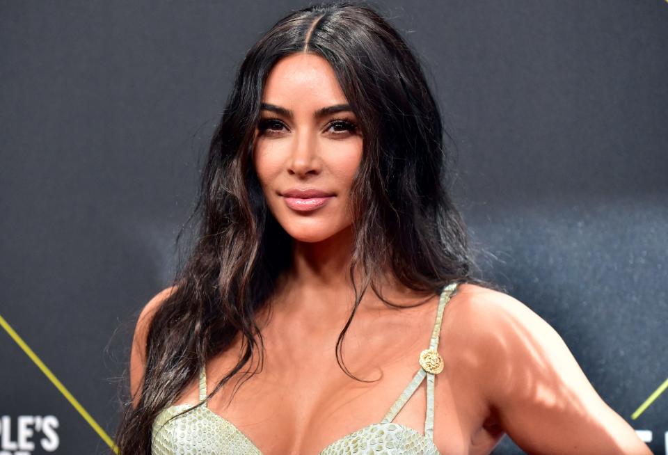 Kim Kardashian attends the 2019 E! People's Choice Awards on Nov. 10, 2019 in Santa Monica, California.<span class="copyright">Rodin Eckenroth—WireImage/Getty Images</span>