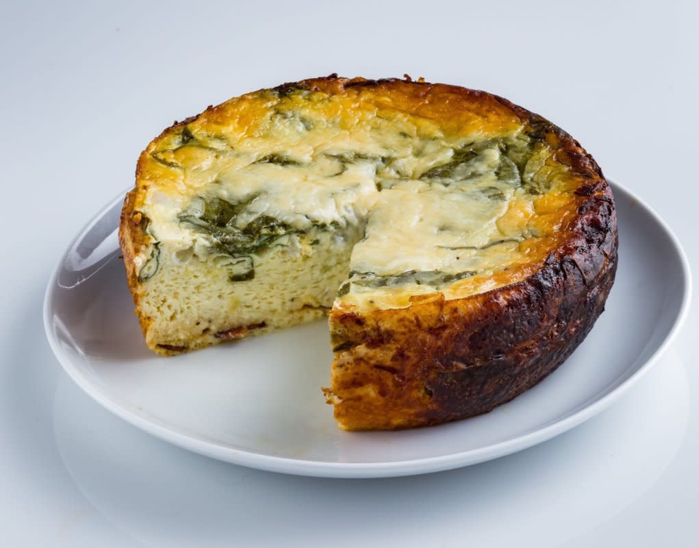 <p>Parade</p><p><strong>Get the recipe: <a href="https://parade.com/841883/communitytable/bacon-spinach-quiche/" rel="nofollow noopener" target="_blank" data-ylk="slk:Slow Cooker Bacon Spinach Quiche;elm:context_link;itc:0;sec:content-canvas" class="link rapid-noclick-resp">Slow Cooker Bacon Spinach Quiche</a></strong></p>