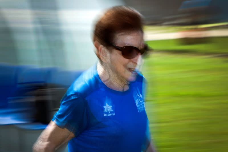 Italian ninety-year-old runner Emma Maria Mazzenga runs for world record