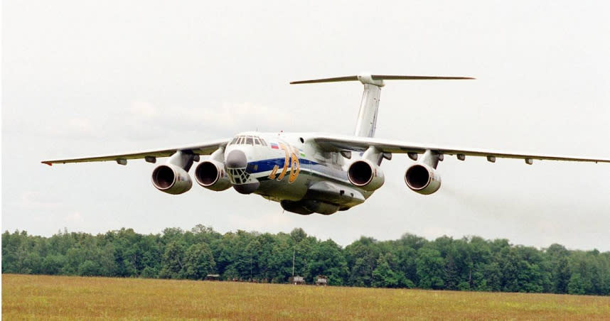 伊留申IL-76大型運輸機。（圖／達志／美聯社）