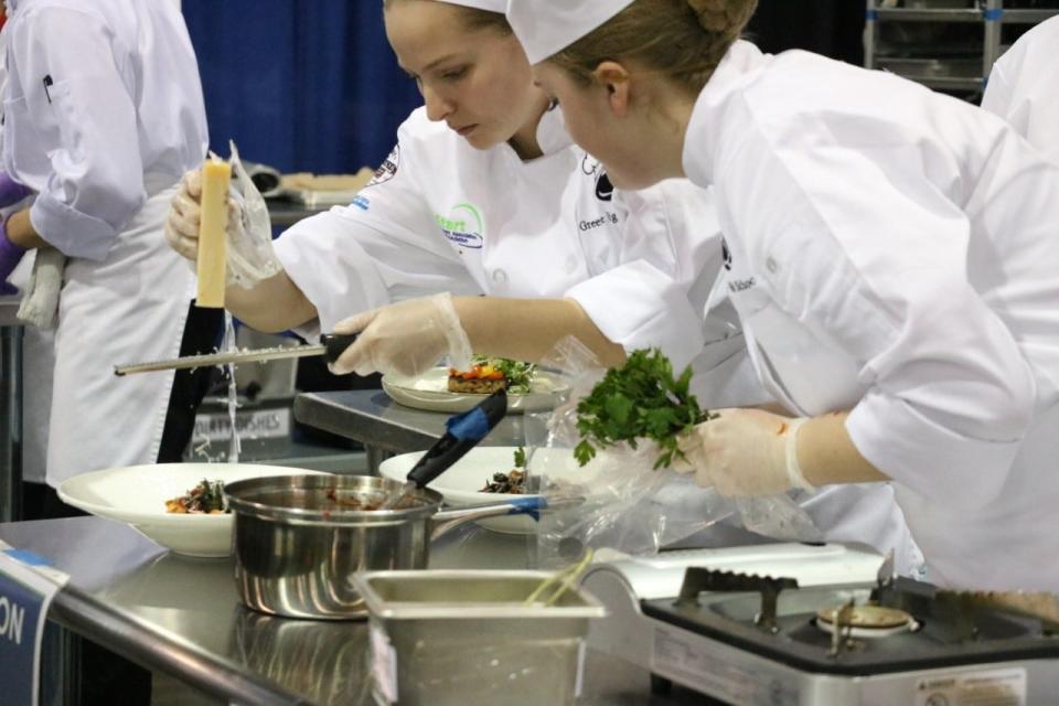 Students participate in the annual Wisconsin ProStart Invitational competition. ProStart encourages students to learn about restaurant careers.