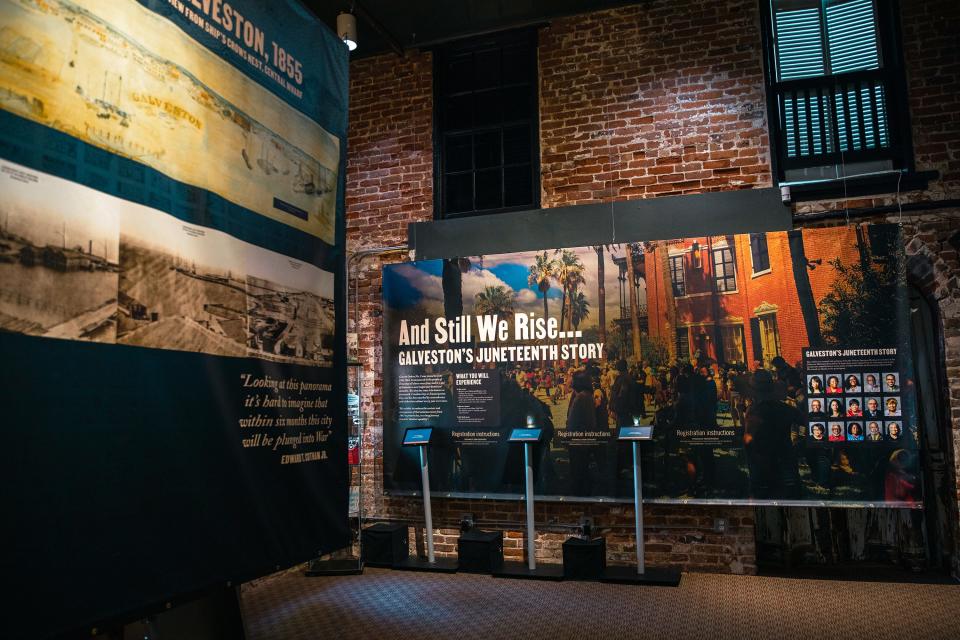 Almost every display in "And Still We Rise: Galveston's Juneteenth Story" comes with a digital component. Altogether, the exhibit can keep a visitor absorbed by history for an hour or two.