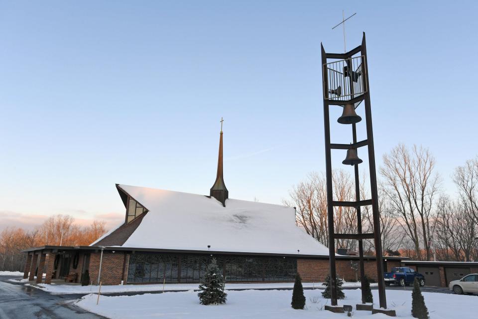 St. Francis Xavier Catholic Church in McKean is shown in a file photo. St. Francis Xavier Parish would partner with Our Lady of the Lake Parish in Edinboro under a plan proposed by the Catholic Diocese of Erie.