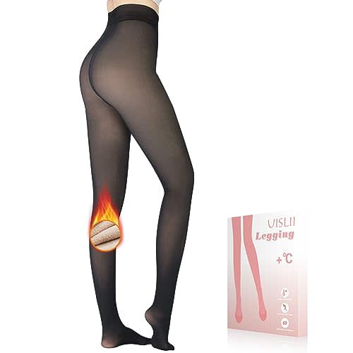  Women Fleece Lined Leggings Skin Tone Tights