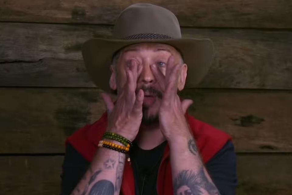 Boy George was clearly upset by Hancock’s arrival (ITV/I'm A Celebrity Get Me Out of Here!)