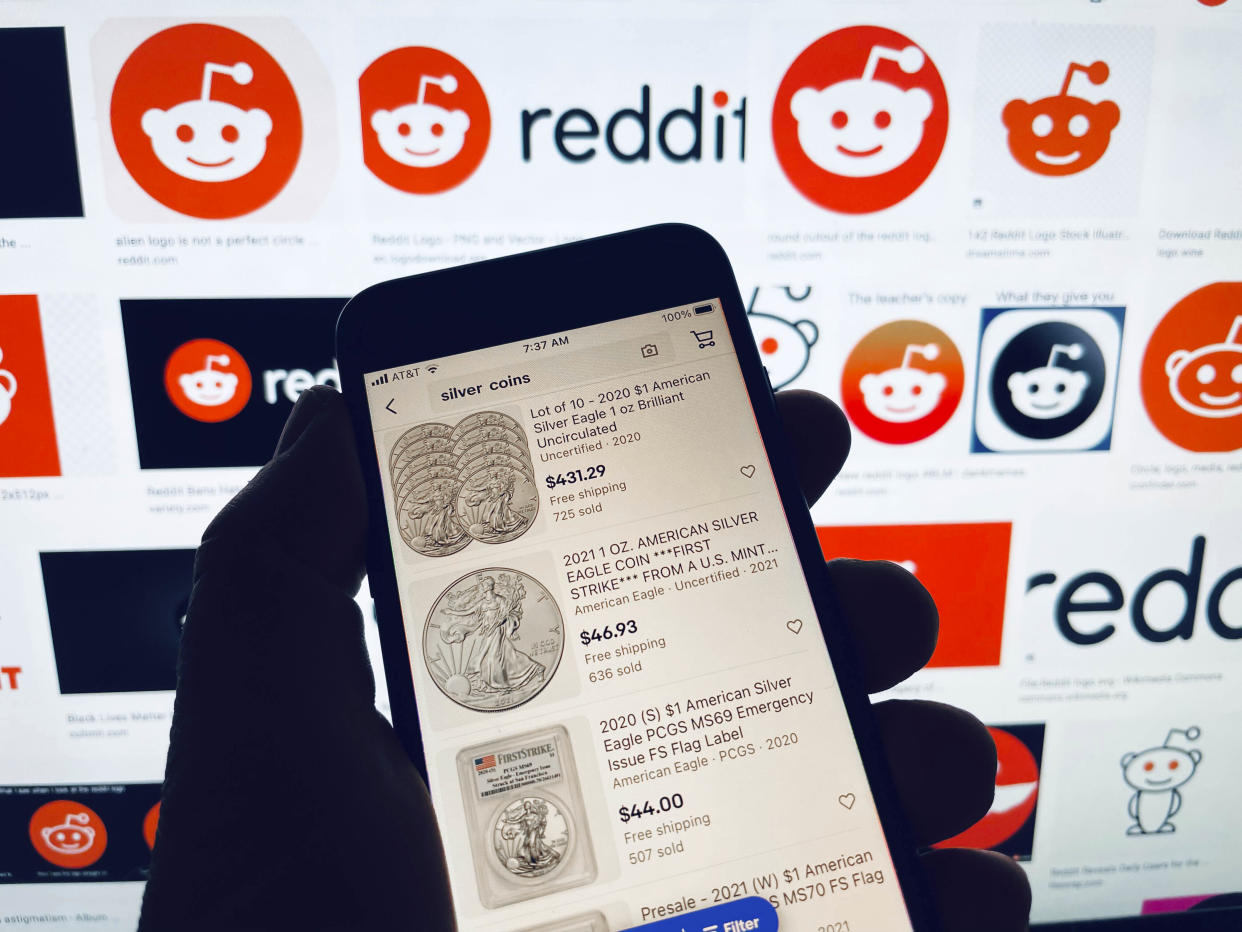 Reddit users and other social media groups take on Wall Street. Photo: STRF/Star Max/IPX/AP