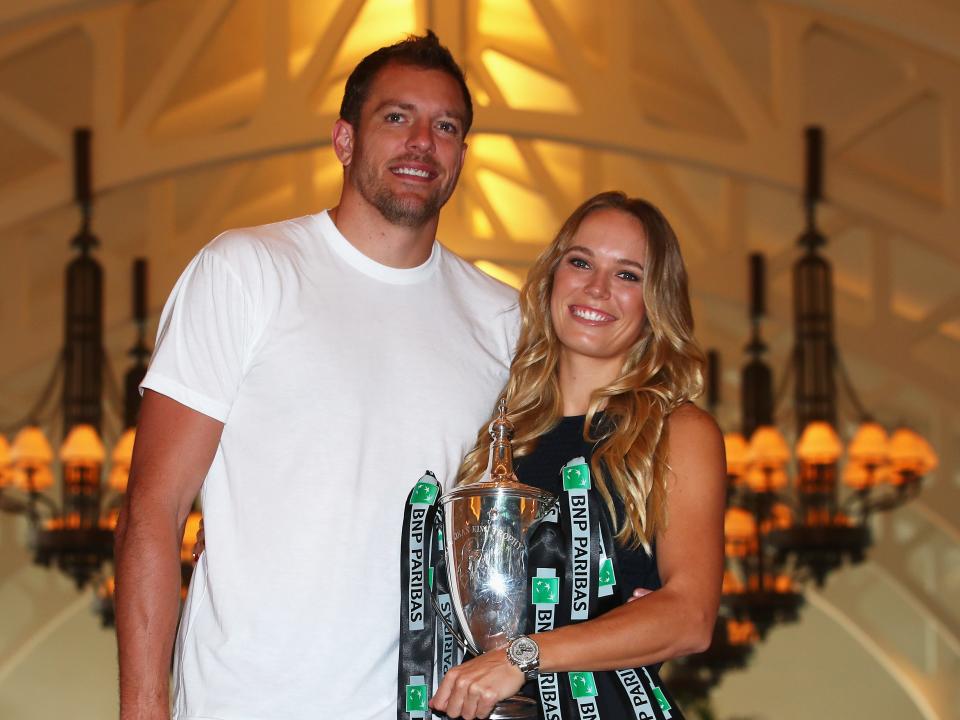 Caroline Wozniacki and David Lee