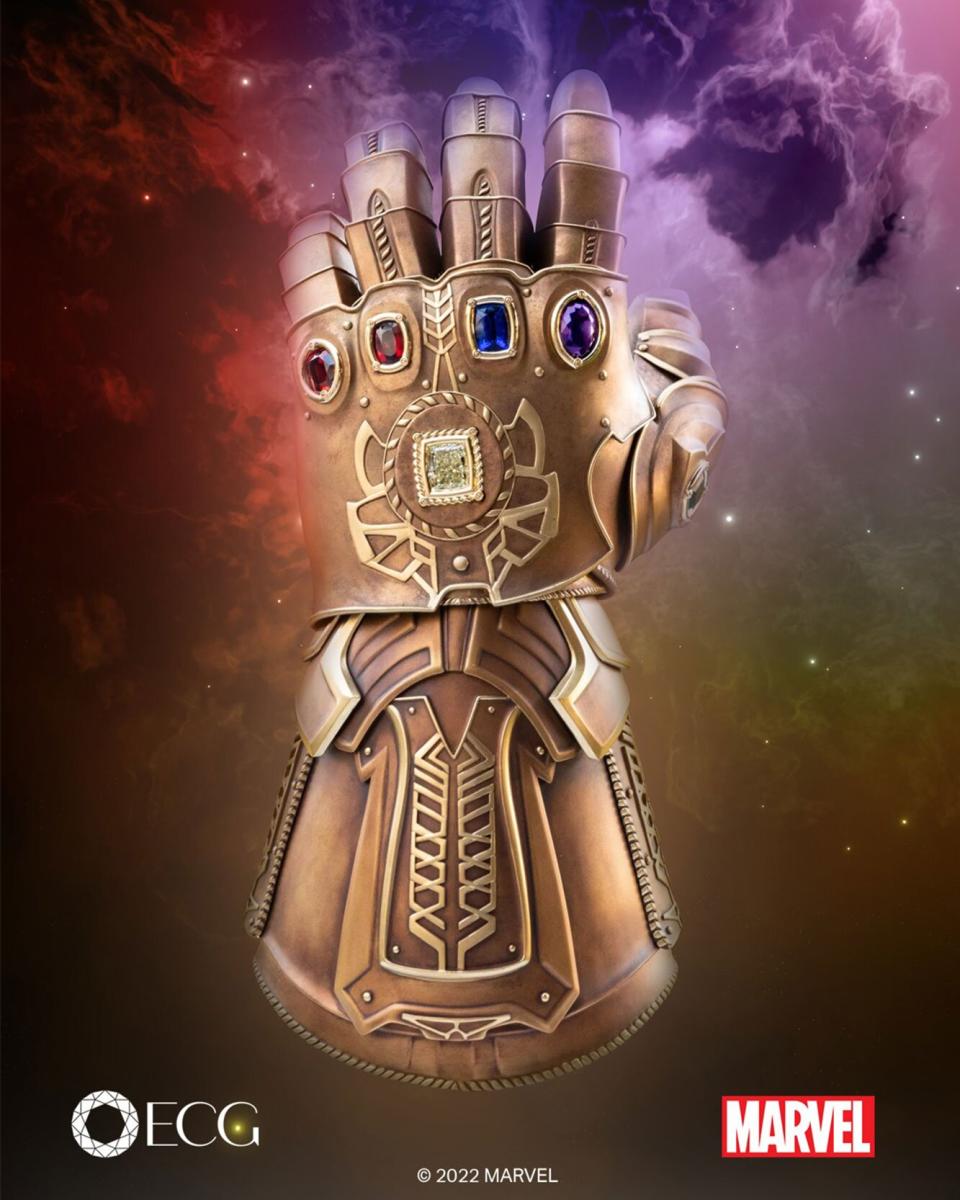 Infinity Gauntlet featuring $25 million in gemstones