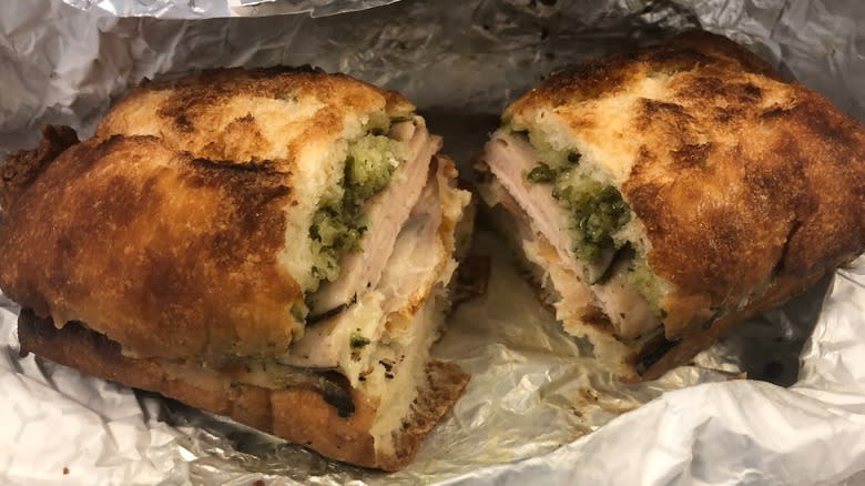 turkey and provolone sandwich