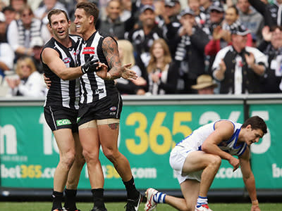 Collingwood burst out of the blocks against North Melbourne, grabbing a 33-point lead at half-time.