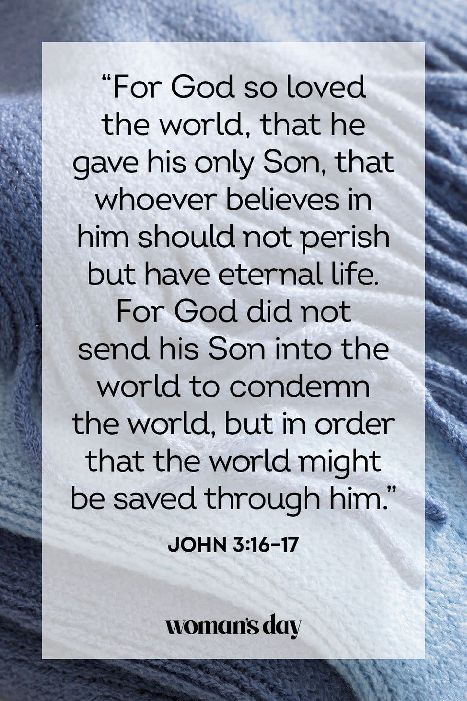 <p>“For God so loved the world, that he gave his only Son, that whoever believes in him should not perish but have eternal life. For God did not send his Son into the world to condemn the world, but in order that the world might be saved through him.”</p><p><strong>The Good News:</strong> Salvation (as well as the confidence that comes with it) is always available to us through the grace of Jesus Christ.</p>