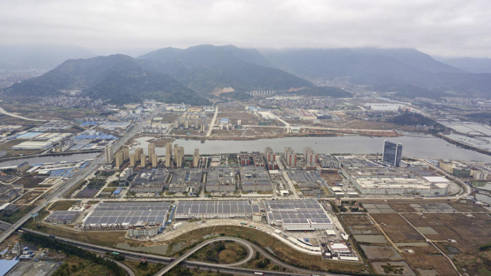 The Contemporary Amperex Technology Ltd. (CATL) headquarters and manufacturing complex is seen in this aerial photograph taken in Ningde, Fujian Province, China, on Monday, Jan. 29, 2018.<span class="copyright">Qilai Shen/Bloomberg—Getty Images</span>