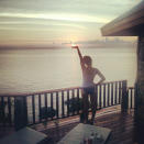 Celebrity Twitpics: Caroline Flack has been sunning herself in the Bahamas for what feels like weeks. She made us very envious with this Twitpic which she posted alongside the caption: “Don’t let the sun go down on me..”