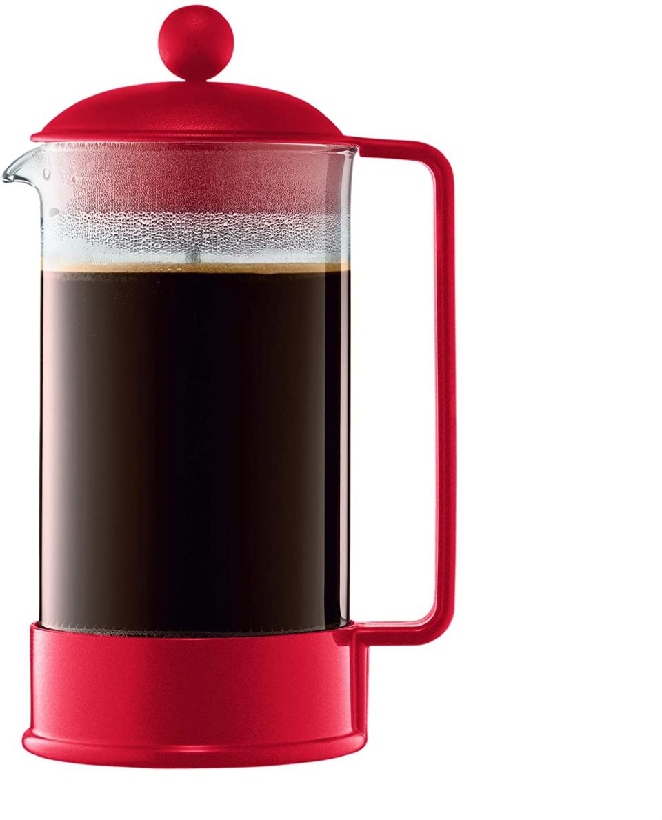 Bodum Brazil 1-Liter 34-Ounce French Press Coffeemaker, Red