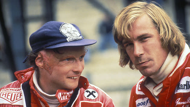 Niki Lauda and James Hunt