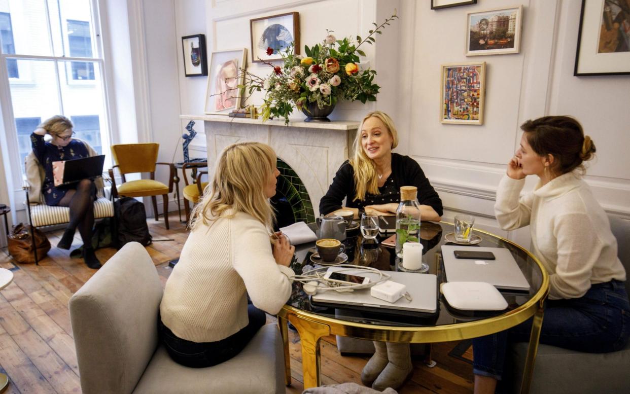 London's women-only private members' club, the AllBright, founded by entrepreneur Debbie Wosskow - AFP