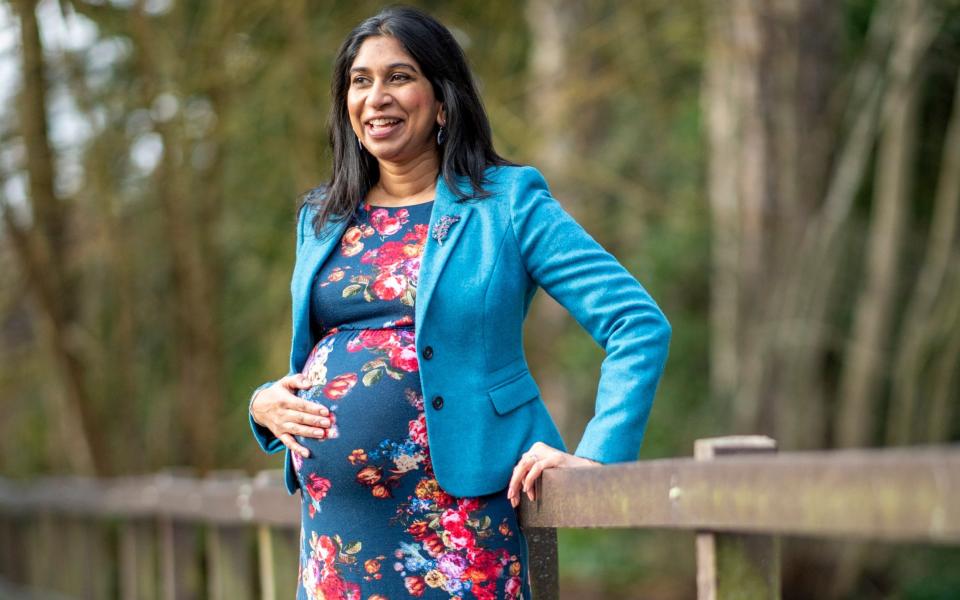 Suella Braverman will be the first minister to take six months' maternity leave -  Paul Grover for the Telegraph