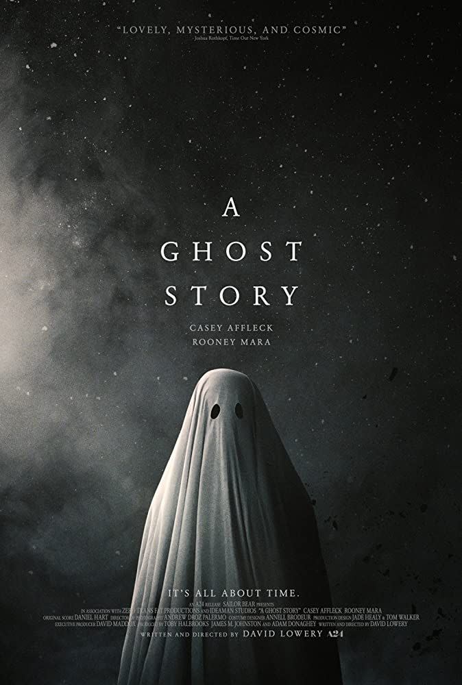 <p>While <em>A Ghost Story </em>doesn't take place on Halloween, it's basic concept (a man wearing the lamest Halloween costume of all time) explores all the themes of death and loss and time that make Halloween Halloween.</p><p><a class="link " href="https://www.amazon.com/Ghost-Story-Casey-Affleck/dp/B075JVQHYL/ref=sr_1_1?dchild=1&keywords=A+Ghost+Story&qid=1593548724&s=instant-video&sr=1-1&tag=syn-yahoo-20&ascsubtag=%5Bartid%7C10063.g.34171796%5Bsrc%7Cyahoo-us" rel="nofollow noopener" target="_blank" data-ylk="slk:WATCH HERE;elm:context_link;itc:0;sec:content-canvas">WATCH HERE</a></p>