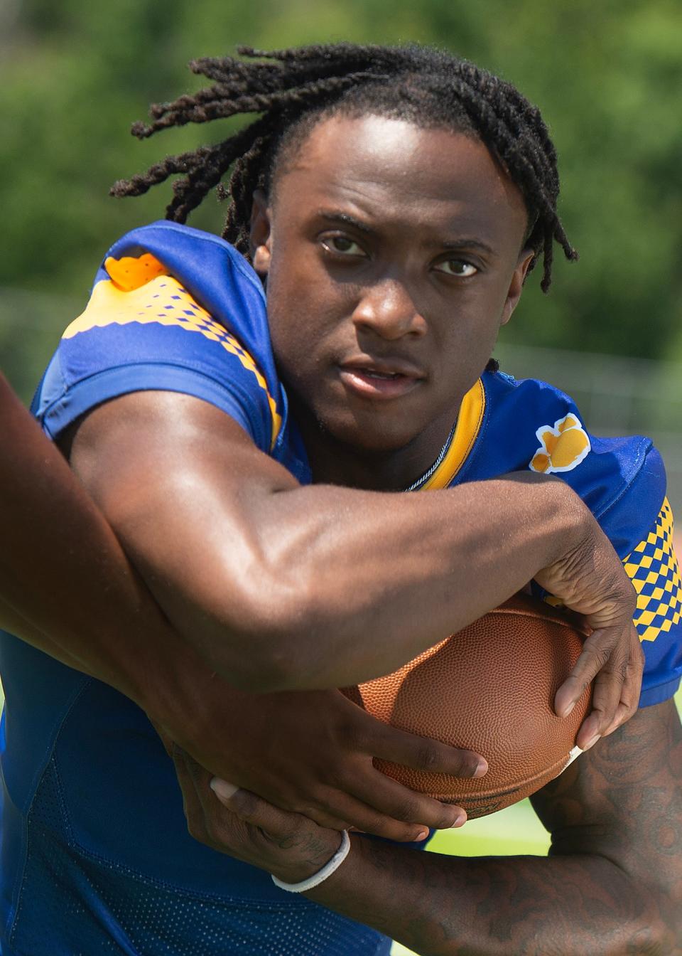 Quitman running back Akylin Dear, photographed in Ridgeland, Miss., Aug. 10, 2024, is a member of the 2024 Clarion Ledger Dandy Dozen.