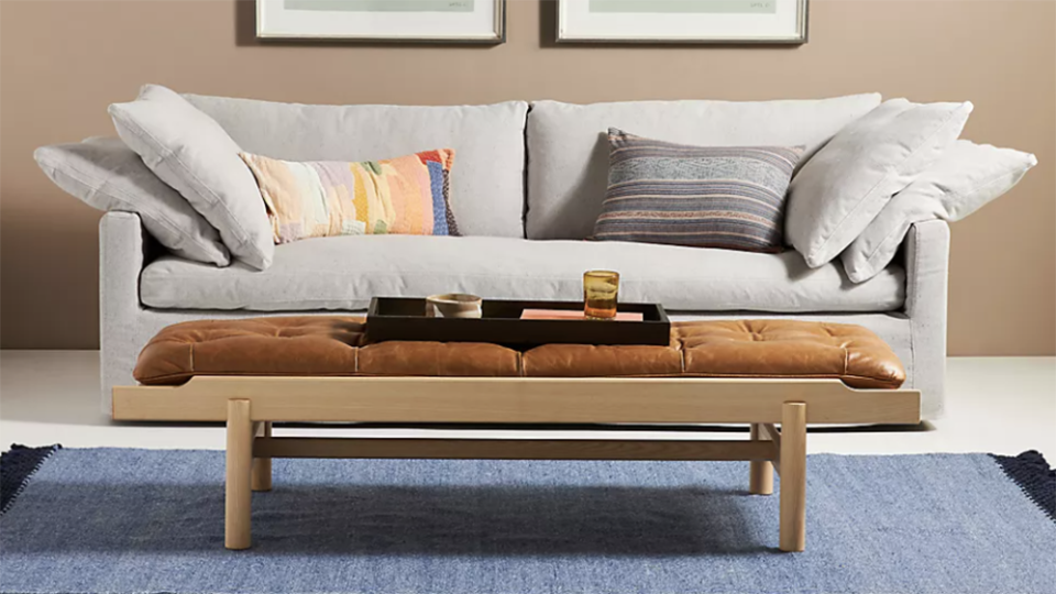 This couch is made with sustainable materials.