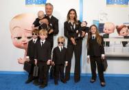 <p>Alec and Hilaria Baldwin and their children - Rafael, Eduardo, Leonardo, Romeo, Lucia and Carmen - attend <em>The Boss Baby: Family Business</em> premiere at SVA Theater on June 22 in N.Y.C.</p>